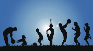 Vector silhouettes of people.